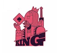 13cm x 11,1 cm para King of Spades Body para pegatinas de coche calcomanía fina 3D