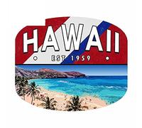 13cm x 11,2 cm para Hawaii.1959 pegatina de coche impermeable a prueba de arañazos tabla de surf Calcomanía para maletero