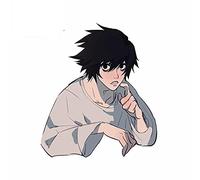 13cm x 11,3 cm para Death Note Lawliet personalidad creativa VAN coche pegatinas resistente al agua arañazos
