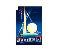 13cm x 11,3 cm para New York Worlds Fair Poster pegatinas de coche calcomanía impermeable aire