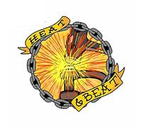 13cm x 11,7 cm para Heat Beat Graffiti coche pegatina oclusión Scratch calcomanía vinilo Material