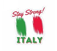 13cm x 11,7 cm para Stay Strong Italy Funny Proud motocicleta RV coche pegatinas tabla de surf