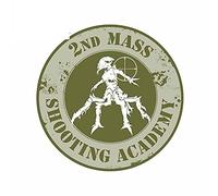 13cm x 12,7 cm for.2nd Mass Shooting Academy coche pegatina vinilo personalidad impermeable aire
