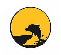 13cm x 12,7 cm para delfines saltando agua Graffiti coche pegatinas vinilo Material calcomanía impermeable