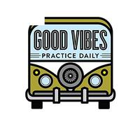 13cm x 12,7 cm para Good Vibes, pegatinas de reparación de automóviles, Material de vinilo, pegatina de grafiti