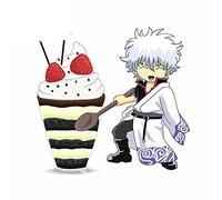 13cm x 12,8 cm para GINTAMA pegatinas de coche calcomanía impermeable coche Assessoires calcomanías Material de vinilo