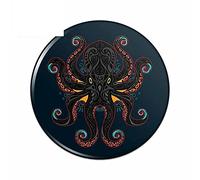 13cm x 13cm para pulpo negro en el abismo Pinback botón Pin motocicleta pegatinas vinilo