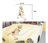 13cm x 26,1 cm para hoja rota Sigyn Erster Anime grandes pegatinas de coche Auto