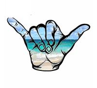 13cm x 28,4 cm para playa colgar suelta Hwaii grandes pegatinas de coche motocicleta vinilo JDM