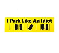 13cm x 4,1 cm para I Park Like An Idiot pegatinas de coche calcomanías de vinilo oclusión