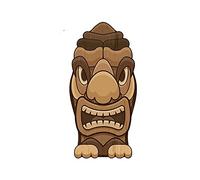 13cm x 4,6 cm para Hawaii Tiki pegatinas de vinilo para coche casco de motocicleta decoración de personalidad JDM