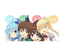 13cm x 6,1 cm para Konosuba Aqua pegatinas de coche ventana de parachoques impermeable impresión personalizada rasguño