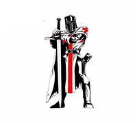 13cm x 6,8 cm para Cruzadas Caballeros Templarios coche pegatina vinilo a prueba de arañazos ventana maletero