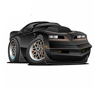 13cm x 6,8 cm para el estilo clásico de los años setenta pegatinas de coche de vehículo muscular americano parabrisas refrigerador