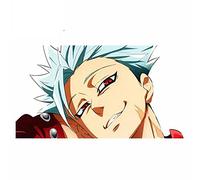 13cm x 7,1 cm para The Seven Deadly Sins Ban pegatinas de coche parabrisas calcomanía de personalidad