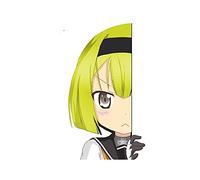 13cm x 7,6 cm para Cute Shy Anime Girl Peek Decal Creativite Funny Car Stickers