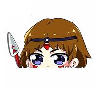 13cm x 7,9 cm para la princesa Mononoke, pegatina de grafiti para coche, accesorios para coche, calcomanía DIY