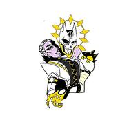 13cm x 8,4 cm para Jojos Bizarre Adventure Kller Queen, pegatinas divertidas para coche, pegatina protectora solar