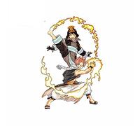 13cm x 8,7 cm para Fire Force Fire Department Manga pegatinas divertidas para coche parachoques de motocicleta