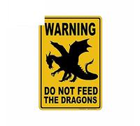 13cm x 8,7 cm para no alimentar al dragón dibujos animados coche pegatinas VAN parachoques