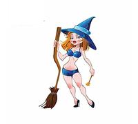 13cm x 9,1 cm para Little Witch Anime pegatinas de coche vinilo JDM parachoques maletero