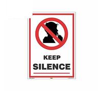 13cm x 9,3 cm para KEEP SILENCE SIGN calcomanía impermeable a prueba de arañazos impresión personalizada coche