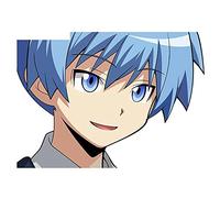 13cm x 9,4 cm para Assassination Classroom pegatinas de coche maletero impermeable motocicleta decoración Anime JDM