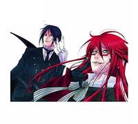 13cm x 9,5 cm para Black Butler Sebastian Grell Sutcliff maleta calcomanía creativa Tuning Car