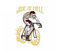 13cm x 9,5 cm para Ride Like Hell, calcomanía fina, Material de vinilo, pegatinas para coche, tabla de surf
