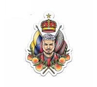 13cm x 9,6 cm para Way Down South, pegatinas de dibujos animados para coche, calcomanía de Anime, rasguño de oclusión