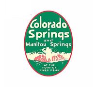 13cm x 9,8 cm para Colorado Springs y MountainOcclusion Scratch Anime Car Sticker Calcomanía de dibujos animados