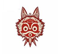 13cm x 9,8 cm para la princesa Mononoke, pegatinas de coche, calcomanía de reparación, Material de vinilo, gráficos de Anime