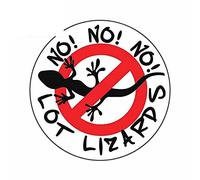 13cm x 9,8 cm para NO Lot Lizards Sign Funny Car Stickers RV VAN 3D