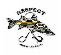 13cm x 9cm para saber el código señuelo de pescado pegatinas de vinilo para coche tabla de surf impermeable Anime