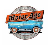 13cmx11.5cm Auto Car Stickers para Motor Age Kick The Tires Logo Vinilo