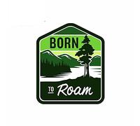 13cmx11cm para Born to Roam Graphics Auto Car Stickers Car Body Motorcycle Decal