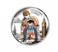 13cmx13cm para Detective Conan.20th Coin Creative Car Sticker 3D Anime divertido a prueba de agua