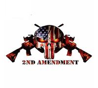 13cmx6.2cm for.2nd Enmienda Pegatinas de coche Calcomanía de aire acondicionado Divertido rasguño impermeable