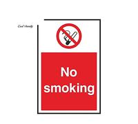 13cmx8.6cm Car Styling No Smoking Car Sticker para seguridad restaurante comida rápida