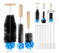 13PCS Cepillo Limpia Botellas por Dentro para Botella de Cristal Sodastream