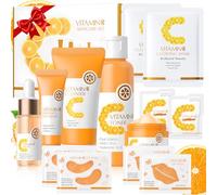 13PCS Vitamin C Skincare Set, Kit Skincare Facial Mujer Completo, Skin Care Coreano Kit, Pack Regalo Mujer, Regalos para Madres, Regalo Mama