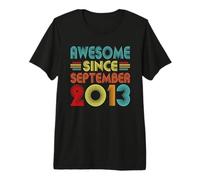 13th Birthday Idea Awesome Since September 2013 13 Years Old Camiseta Premium