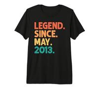 13th Birthday Legend Since May 2013 13 Years Old Vintage Camiseta Premium