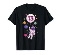 13th Girl Astronaut Space Birthday Dreamer Camiseta