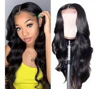 13x4 Hd Lace Frontal Body Wave Wigs Human Hair Pre Plucked With Baby Hair 180% Density Human Hair Wigs For Woman Body Lace Wigs Natural Black Color 26 Inch