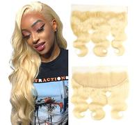 13x4 Lace Closure 613 Frontal Body Wave 13x4 Transparente Lace Closure Ear To Ear Blonde Frontal 12A Brazilian Virgin Remy Humano Hair Extension 100% Blonde Humano Hair Free Part Pre Plucked 30,5 cm