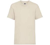(14-15 Years, Natural) - Fruit of the Loom Kids / Childrens Plain T Shirt, T-shirt, Tee Shirt