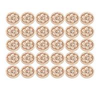 14-15mm 100 unids/bolsa botones redondos de 4 agujeros herramientas para coser accesorios Artesanías hechas a mano botón de madera DIY (209)