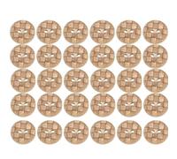 14-15mm 100 unids/bolsa botones redondos de 4 agujeros herramientas para coser accesorios Artesanías hechas a mano botón de madera DIY (248)