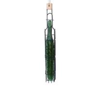 14.17-Inch Metal Suspendable Bird Fruit & Vegetable Cage - 1.97-Inch Hanging Food Holder Basket | Interactive Foraging Toy and Treat Feeder For Budgies, Cockatiels, and Conures